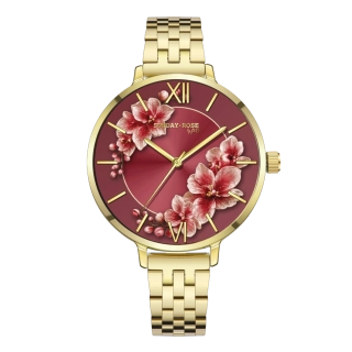 SUNDAY ROSE Dámské luxusní designové hodinky SUNDAY ROSE SUN-O03