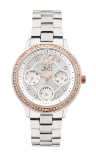 Dámské luxusní náramkové designové hodinky JVD JG1014.2 - multifunkční chronografy