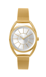 Zlaté dámské hodinky MINET ICON LIGHT GOLD MESH MWL5016