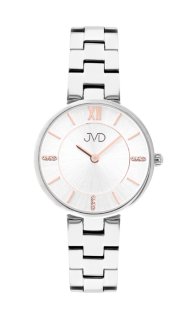 Dámské luxusní nerezové hodinky JVD JG1020.1 s římskými číslicemi