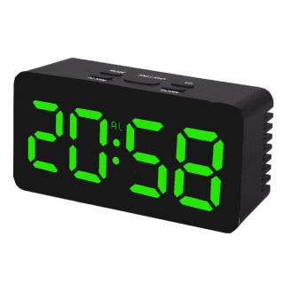 JVD Digitální budík do sítě se zelenými LED svítícími čísly JVD SB3658.1