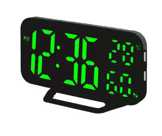 JVD Digitální budík do sítě se zelenými LED svítícími čísly JVD SB3725.1