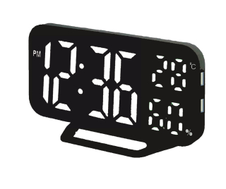JVD Digitální budík do sítě s bílými LED svítícími čísly JVD SB3725.3