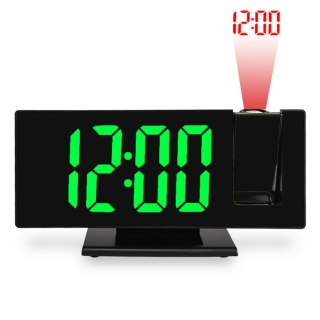 JVD Digitální budík do sítě se zelenými LED svítícími čísly s projekcí JVD SB3618.1