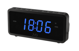 JVD Digitální budík do sítě s modrými LED svítícími čísly a vibracemi JVD SB701.2