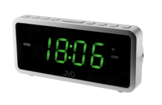 JVD Digitální budík do sítě se zelenými LED svítícími čísly a vibracemi JVD SB701.3