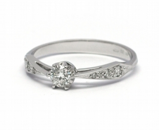 Luxusní zásnubní diamantový prsten přírodní diamant 585/1,74 gr J-21025-12 POŠTOVNÉ ZDARMA!
