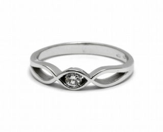 Zásnubní luxusní prsten s přírodním diamantem 585/2,27 gr J-21533-12 POŠTOVNÉ ZDARMA!
