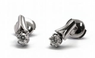 Diamantové náušnice s přírodními pravými diamanty 585/2,71 gr J-21166-12 POŠTOVNÉ ZDARMA!
