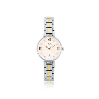 JVD Dámské luxusní zlacené titanové hodinky JVD J5032.3