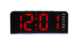 JVD Digitální budík do sítě s červenými číslicemi JVD SB8033.3